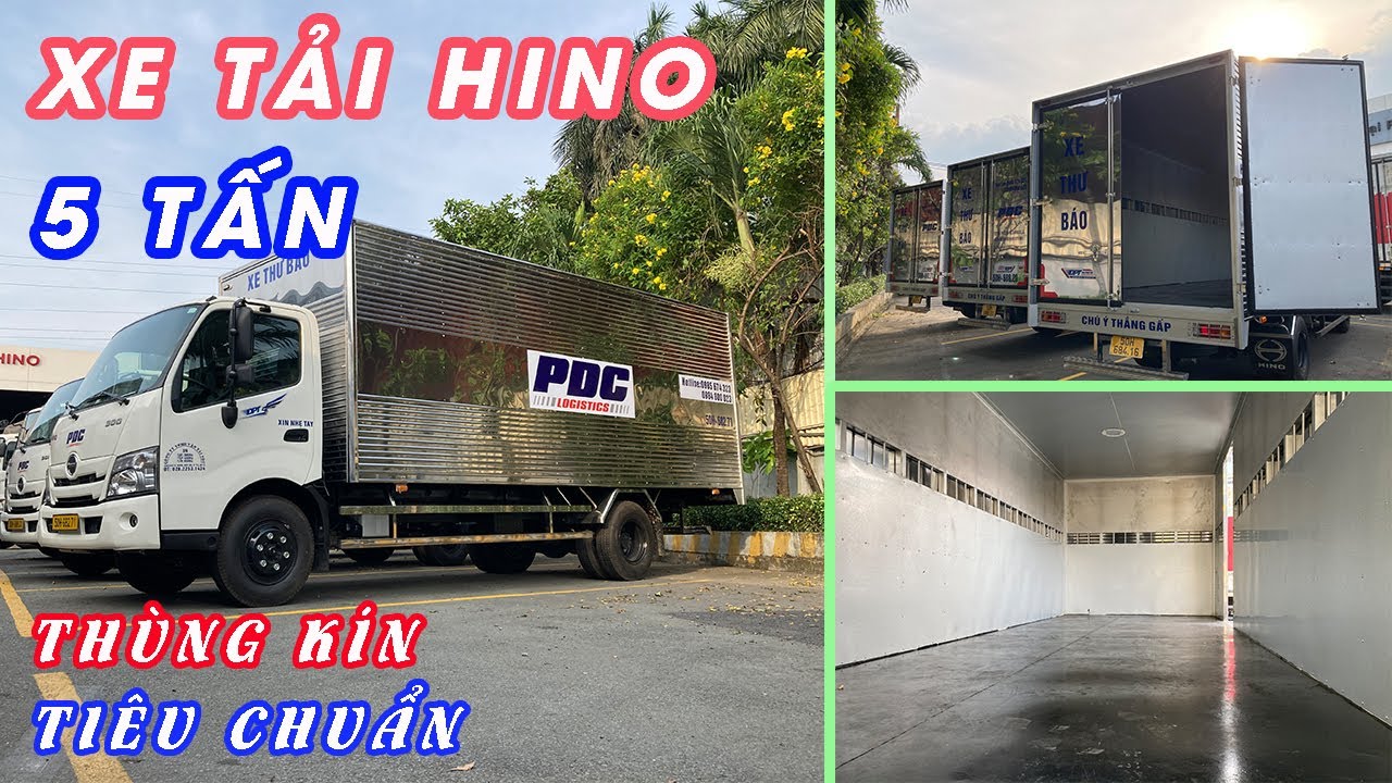 Xe Tải Hino 5 Tấn Thùng Kín | Xe Tải Hino 300 Xzu730 Thùng Kín | Giá Xe Hino 5T Thùng Kín Tiêu Chuẩn