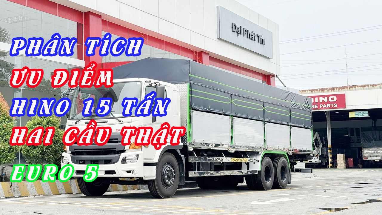 Hino 15 tấn hai cầu thật Euro 5| 500 FM8JW8A 6×4 | #giahino15tan, #hinohaicauthat, #giahino3chan