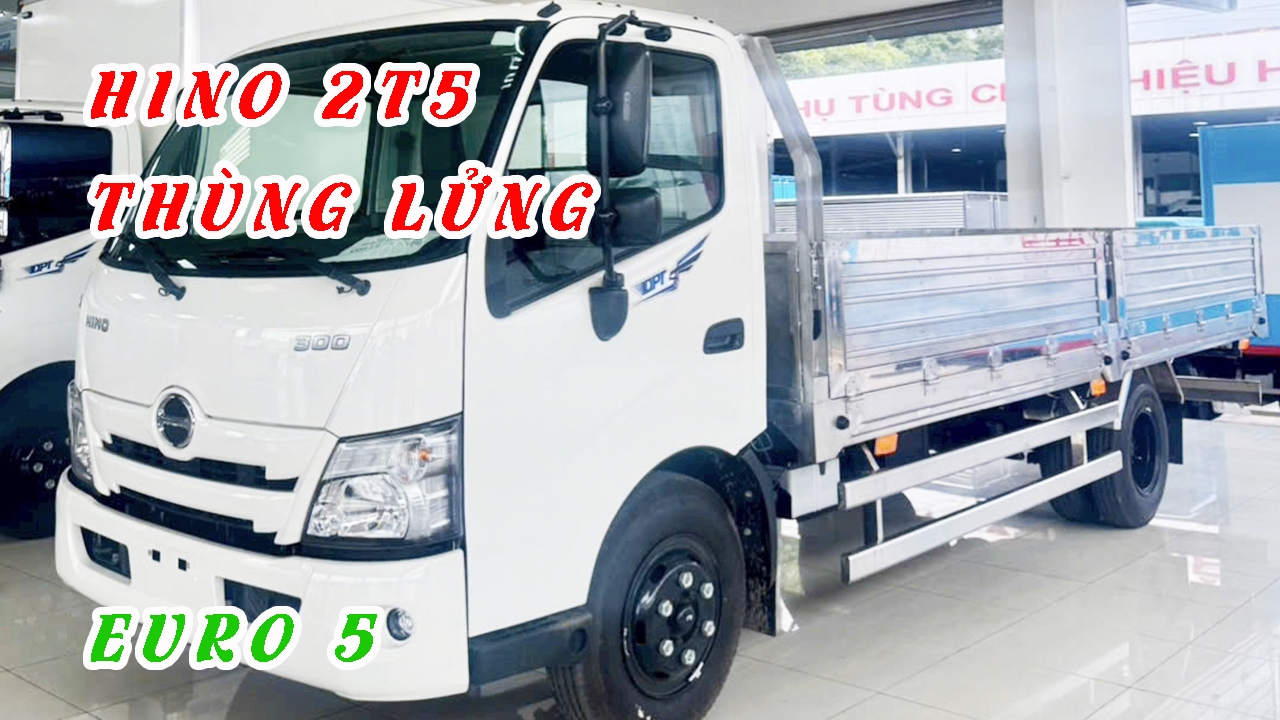Xe Hino 2t5 Thùng Lửng | Hino 300 Xzu 710 | 2.5 Tấn | Tiêu Chuẩn, inox, nhôm