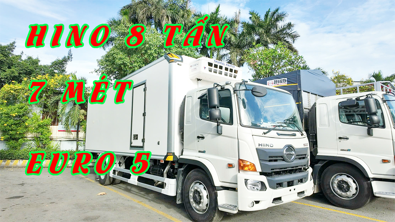 Xe Hino 8 Tấn | Thùng Đông Lạnh 7 Mét | Máy Lạnh Thermal Master T3500 TM31 | 500 FG8JP8A 8T Euro 5