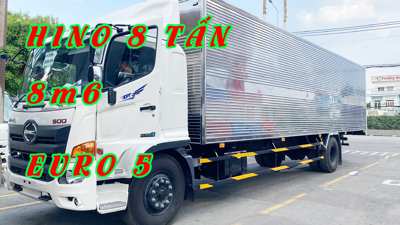 Bàn giao xe hino 8 tấn | thùng kín 8.6 mét