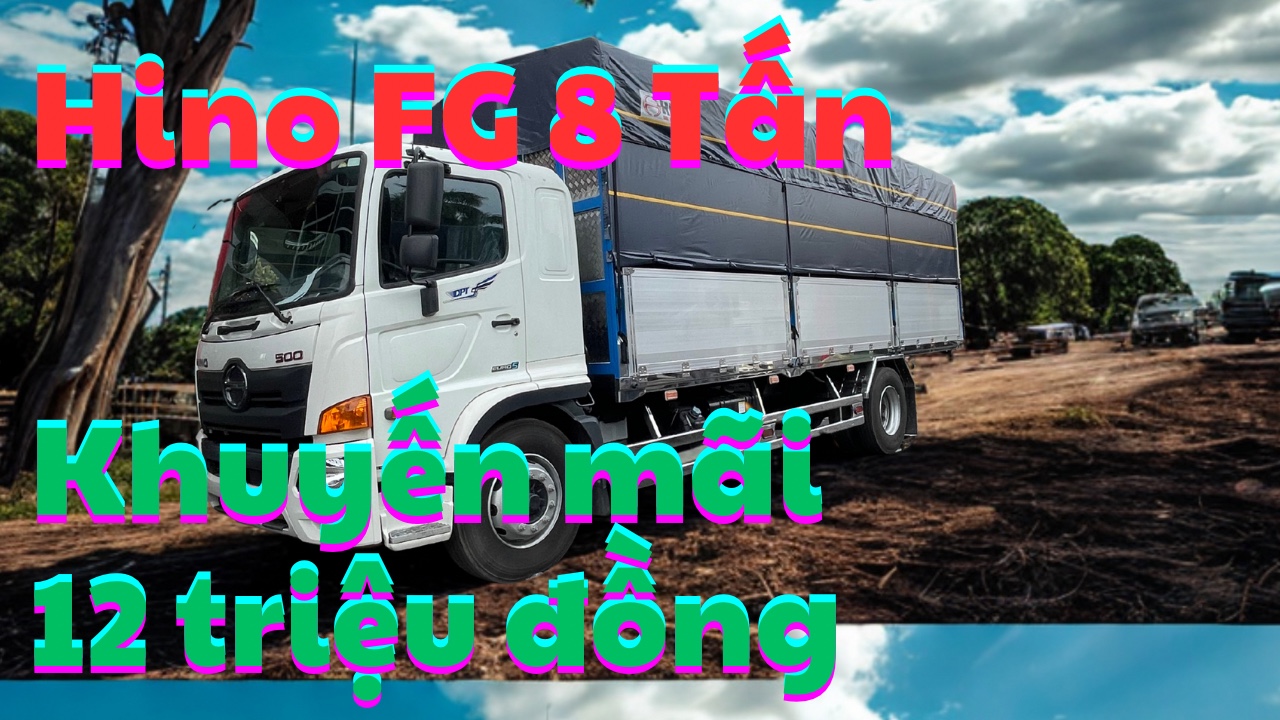 Xe Hino 8 Tấn | Thùng Mui Bạt Nhôm 7.3 Mét | Hino 500 FG8JP8A